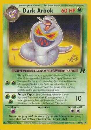 Dark Arbok (19/82) (W Stamped Promo) [Team Rocket Unlimited] | The Time Vault CA