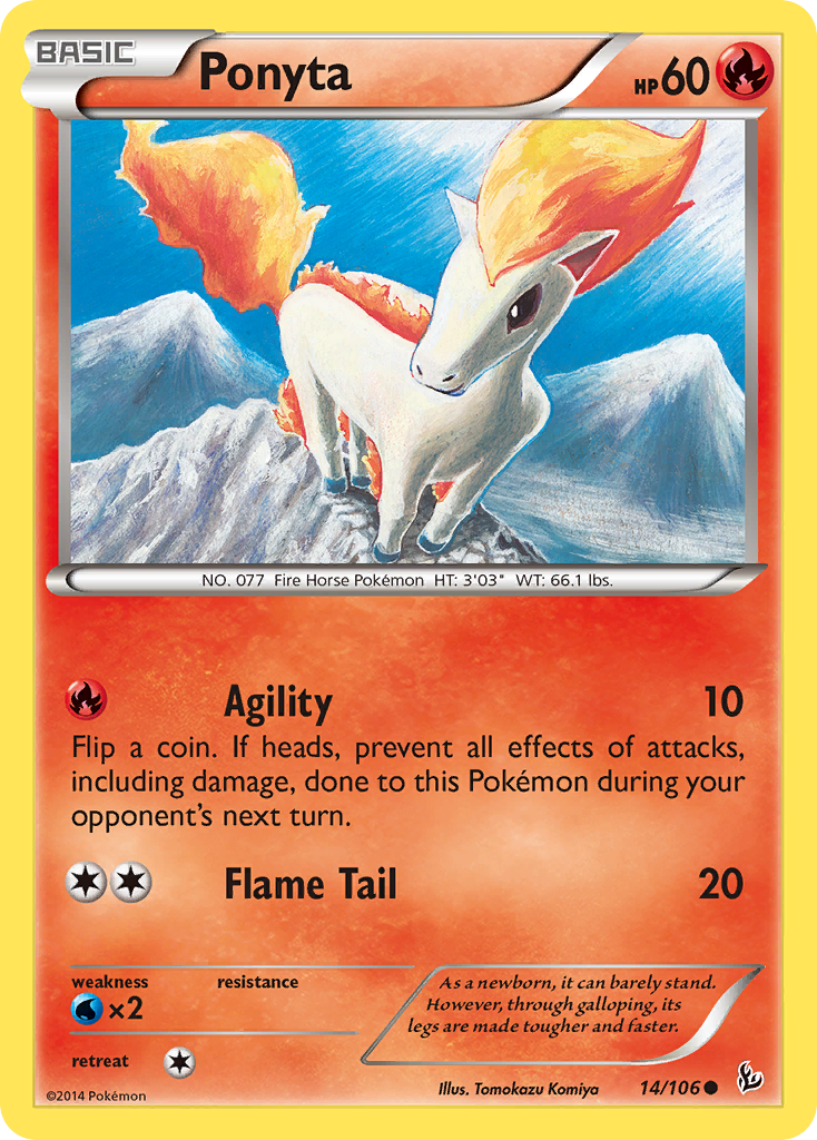 Ponyta (14/106) [XY: Flashfire] | The Time Vault CA