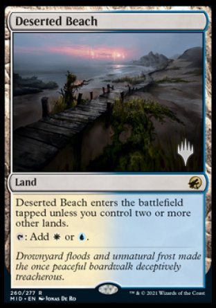 Deserted Beach (Promo Pack) [Innistrad: Midnight Hunt Promos] | The Time Vault CA