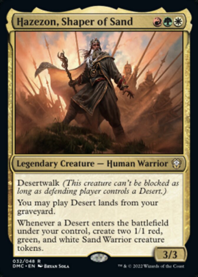 Hazezon, Shaper of Sand [Dominaria United Commander] | The Time Vault CA