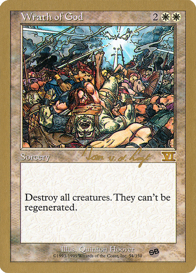 Wrath of God (Tom van de Logt) (SB) [World Championship Decks 2000] | The Time Vault CA