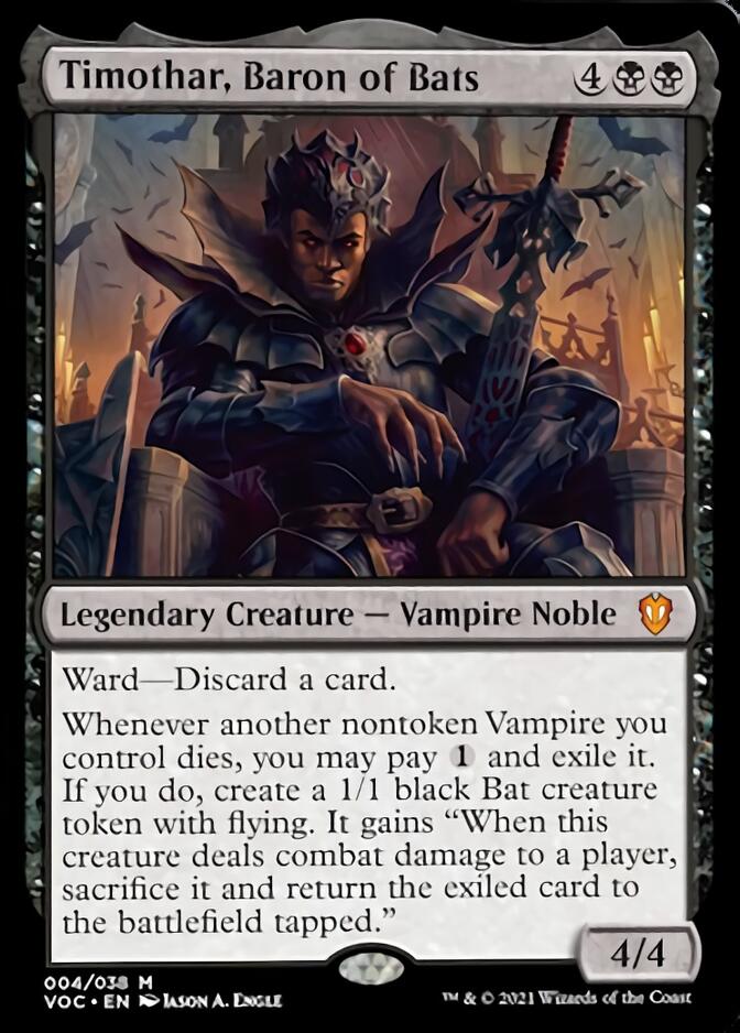 Timothar, Baron of Bats [Innistrad: Crimson Vow Commander] | The Time Vault CA