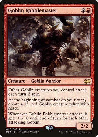 Goblin Rabblemaster [Duel Decks: Merfolk vs. Goblins] | The Time Vault CA