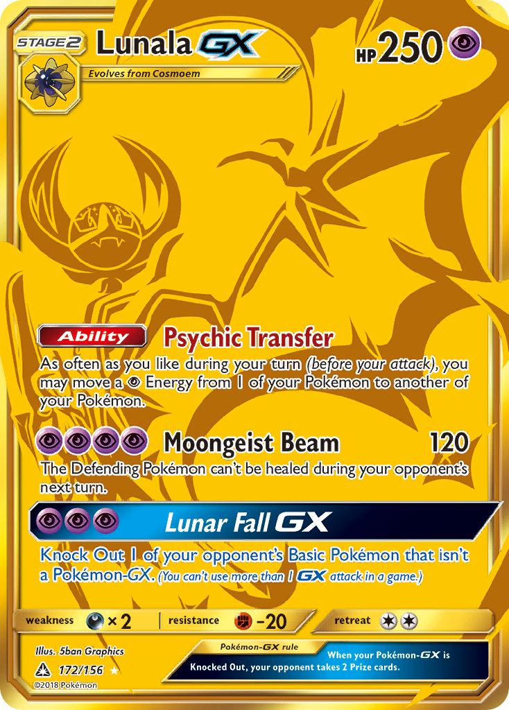 Lunala GX (172/156) [Sun & Moon: Ultra Prism] | The Time Vault CA