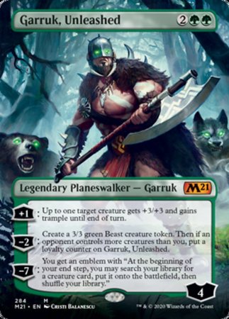 Garruk, Unleashed (Borderless) [Core Set 2021] | The Time Vault CA