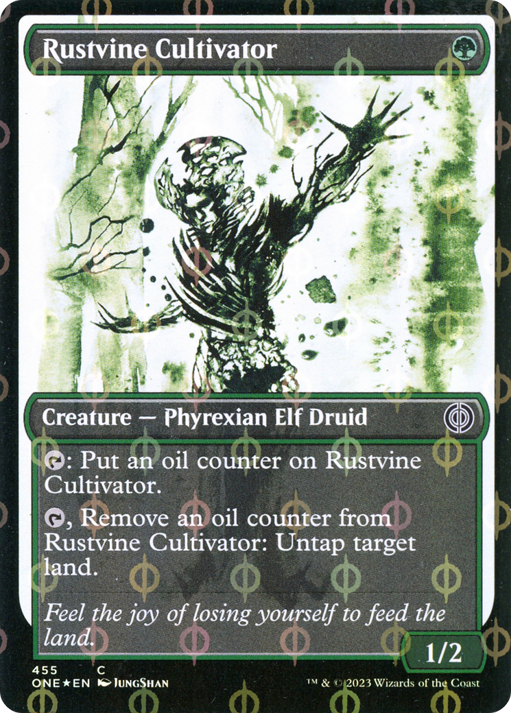 Rustvine Cultivator (Showcase Ichor Step-and-Compleat Foil) [Phyrexia: All Will Be One] | The Time Vault CA
