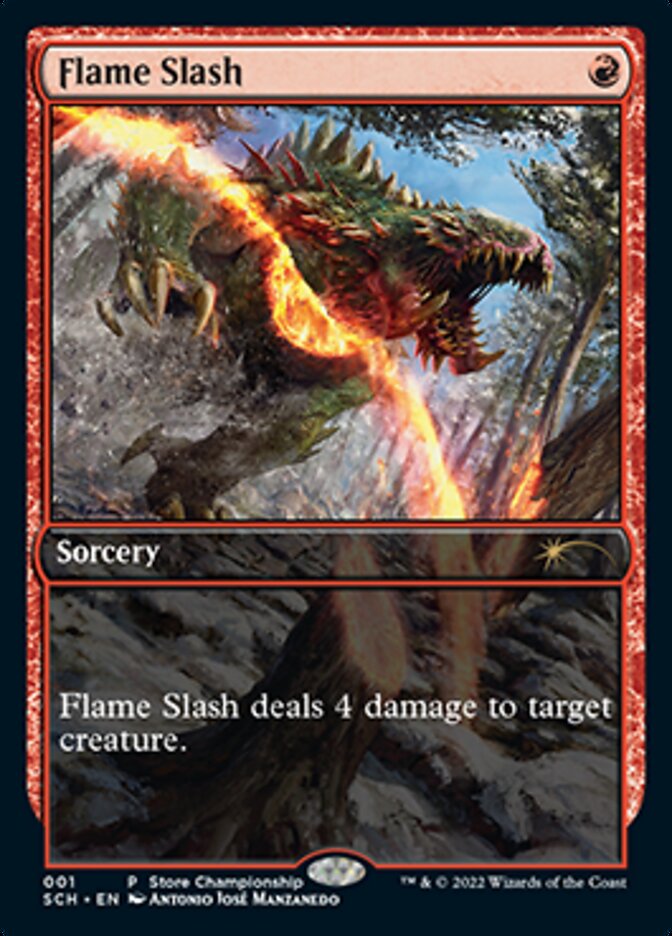 Flame Slash (Extended Art) [Store Championships 2022] | The Time Vault CA