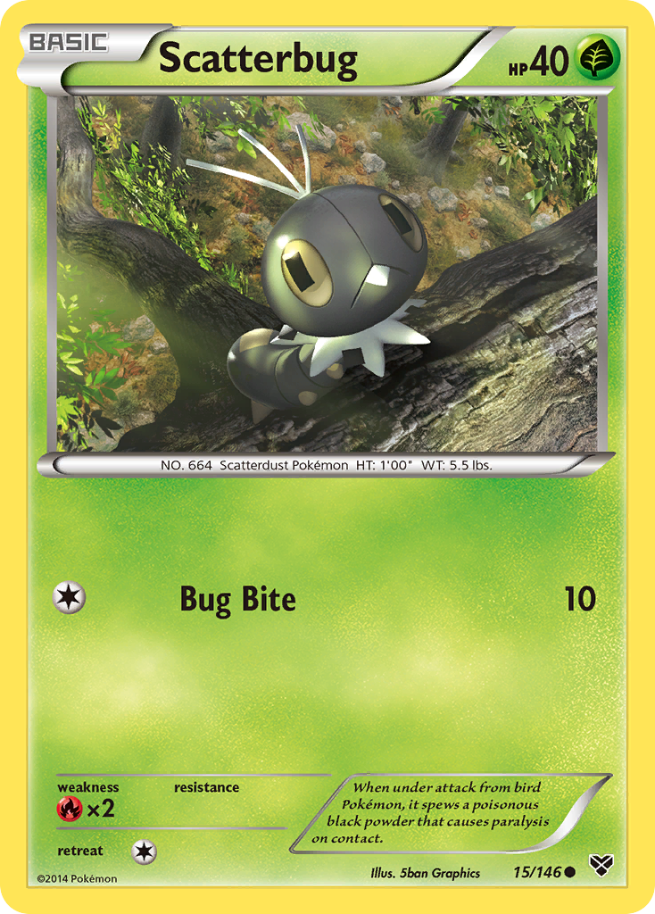 Scatterbug (15/146) [XY: Base Set] | The Time Vault CA