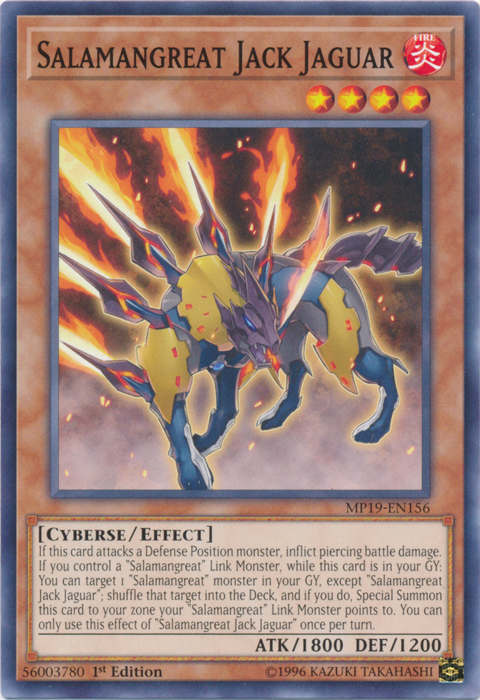 Salamangreat Jack Jaguar [MP19-EN156] Common | The Time Vault CA