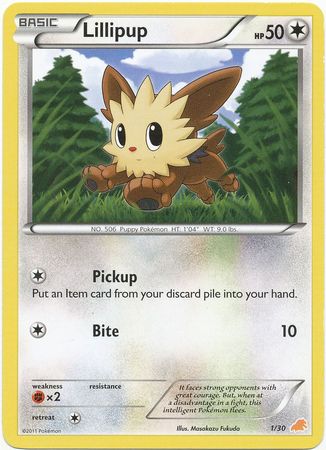 Lillipup (1/30) [Black & White: Trainer Kit - Excadrill] | The Time Vault CA