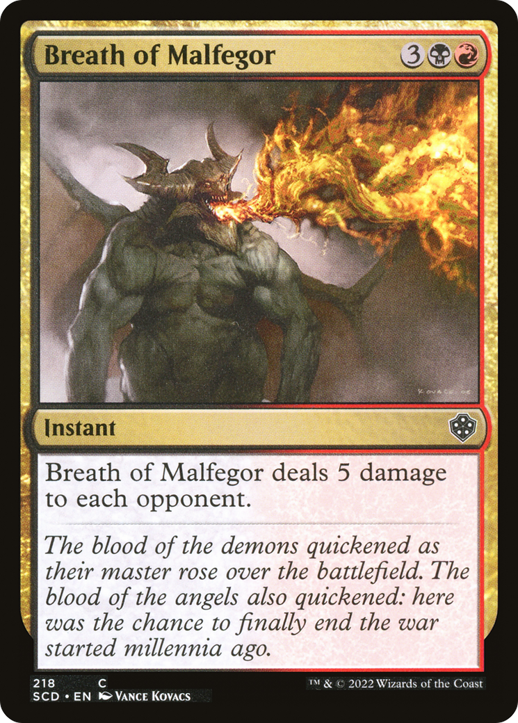 Breath of Malfegor [Starter Commander Decks] | The Time Vault CA