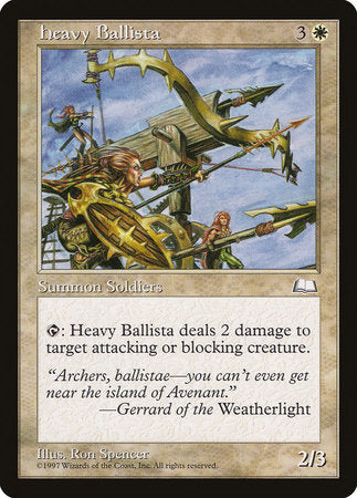 Heavy Ballista [Weatherlight] | The Time Vault CA