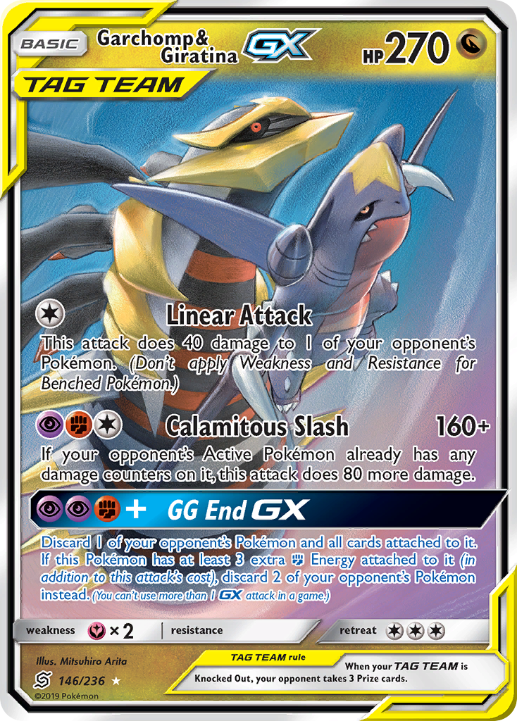 Garchomp & Giratina GX (146/236) [Sun & Moon: Unified Minds] | The Time Vault CA