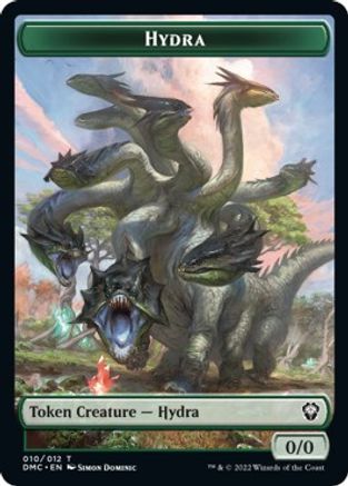 Snake // Hydra Double-sided Token [Dominaria United Commander Tokens] | The Time Vault CA