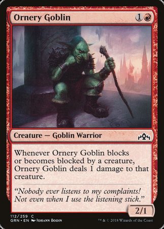 Ornery Goblin [Guilds of Ravnica] | The Time Vault CA