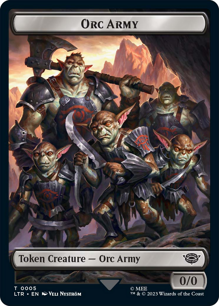 Food (11) // Orc Army (05) Double-Sided Token [The Lord of the Rings: Tales of Middle-Earth Tokens] | The Time Vault CA