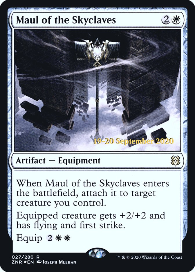 Maul of the Skyclaves  (Prerelease) [Zendikar Rising Prerelease Promos] | The Time Vault CA