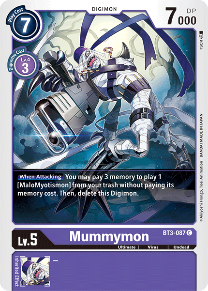 Mummymon [BT3-087] [Release Special Booster Ver.1.5] | The Time Vault CA