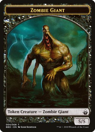 Zombie Giant Token [Battlebond Tokens] | The Time Vault CA