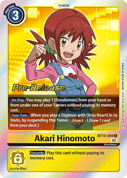 Akari Hinomoto [BT10-089] [Xros Encounter Pre-Release Cards] | The Time Vault CA