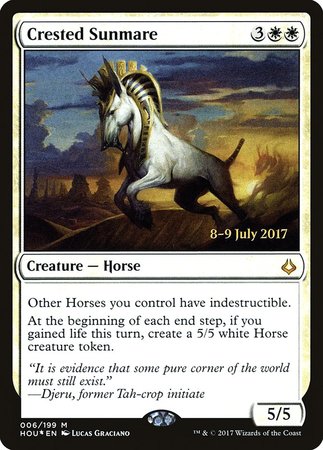 Crested Sunmare [Hour of Devastation Promos] | The Time Vault CA