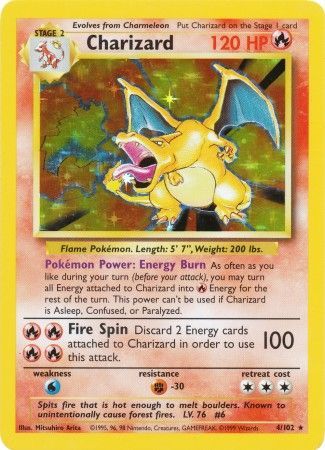 Charizard (4/102) [Base Set Unlimited] | The Time Vault CA