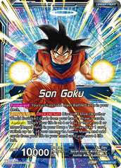 Son Goku // Son Goku, Another World Fighter (BT18-030) [Dawn of the Z-Legends Prerelease Promos] | The Time Vault CA