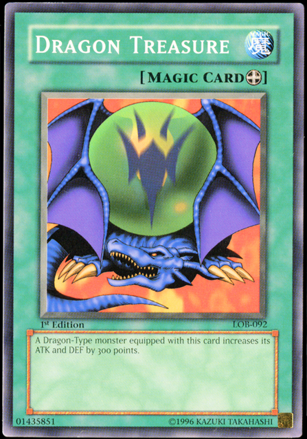 Dragon Treasure [LOB-092] Common | The Time Vault CA