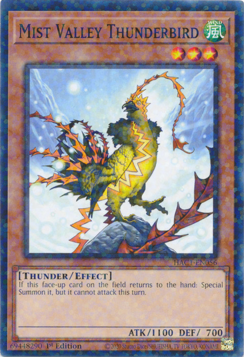 Mist Valley Thunderbird (Duel Terminal) [HAC1-EN056] Common | The Time Vault CA