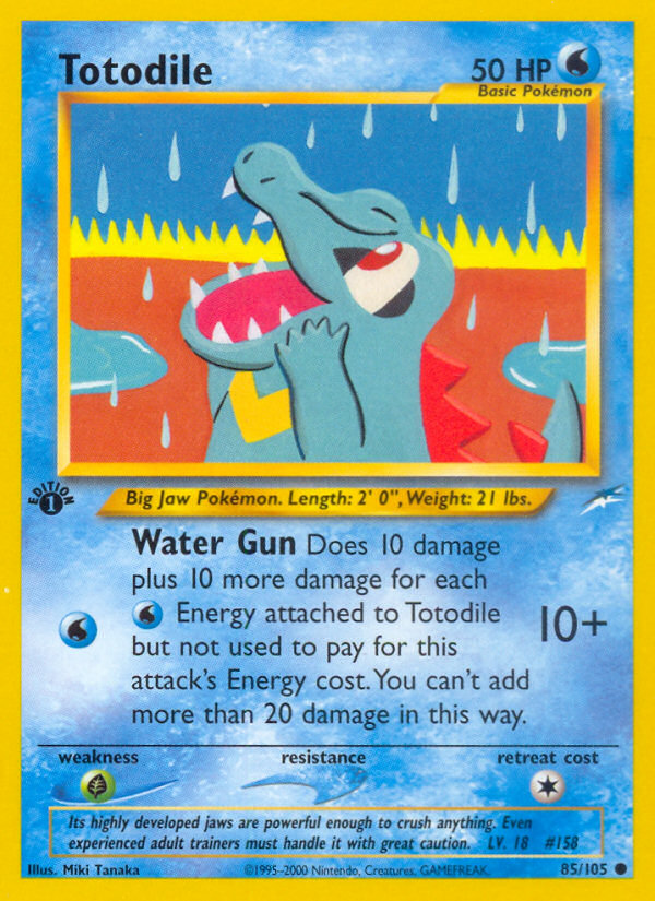 Totodile (85/105) [Neo Destiny 1st Edition] | The Time Vault CA