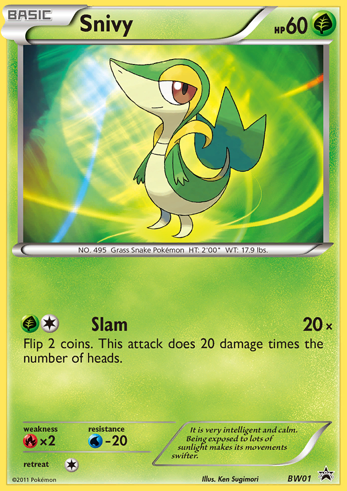 Snivy (BW01) [Black & White: Black Star Promos] | The Time Vault CA