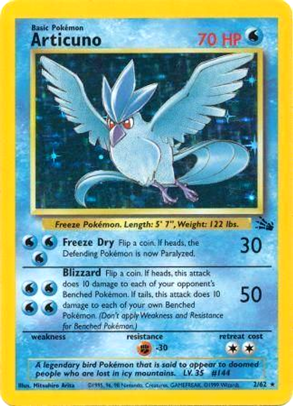 Articuno (2/62) [Fossil Unlimited] | The Time Vault CA