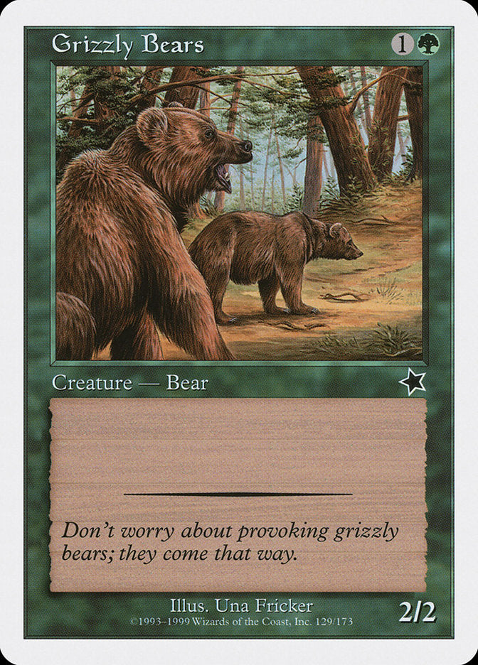 Grizzly Bears [Starter 1999] | The Time Vault CA