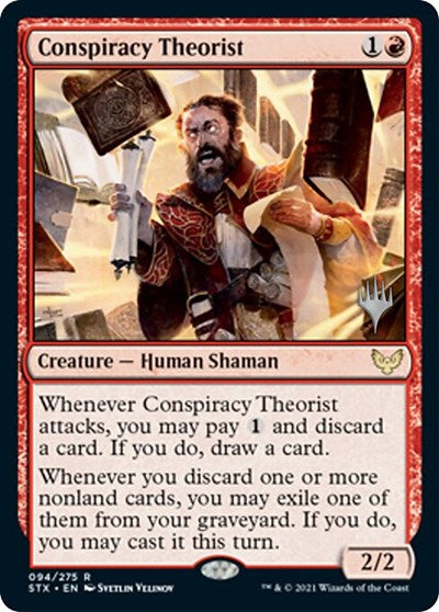 Conspiracy Theorist (Promo Pack) [Strixhaven: School of Mages Promos] | The Time Vault CA