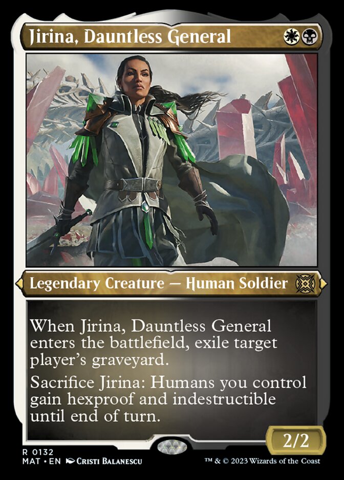 Jirina, Dauntless General (Foil Etched) [March of the Machine: The Aftermath] | The Time Vault CA