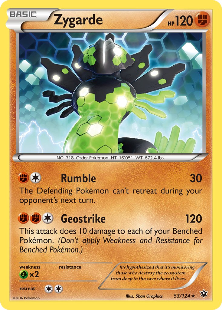 Zygarde (53/124) (Theme Deck Exclusive) [XY: Fates Collide] | The Time Vault CA