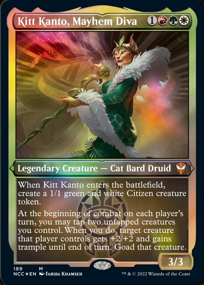 Kitt Kanto, Mayhem Diva (Display Commander) [Streets of New Capenna Commander] | The Time Vault CA