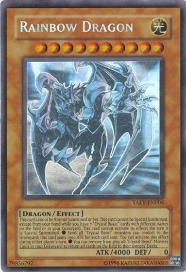 Rainbow Dragon (Chaos Neos Misprint) [TAEV-EN006] Ghost Rare | The Time Vault CA