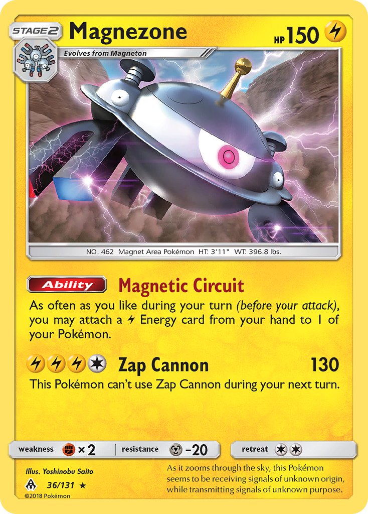 Magnezone (36/131) (Prerelease Kit Exclusive) (Theme Deck Exclusive) [Sun & Moon: Forbidden Light] | The Time Vault CA