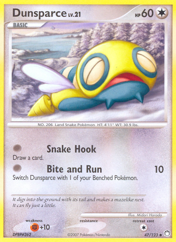 Dunsparce (47/123) [Diamond & Pearl: Mysterious Treasures] | The Time Vault CA