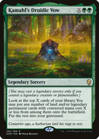 Kamahl's Druidic Vow [Dominaria] | The Time Vault CA