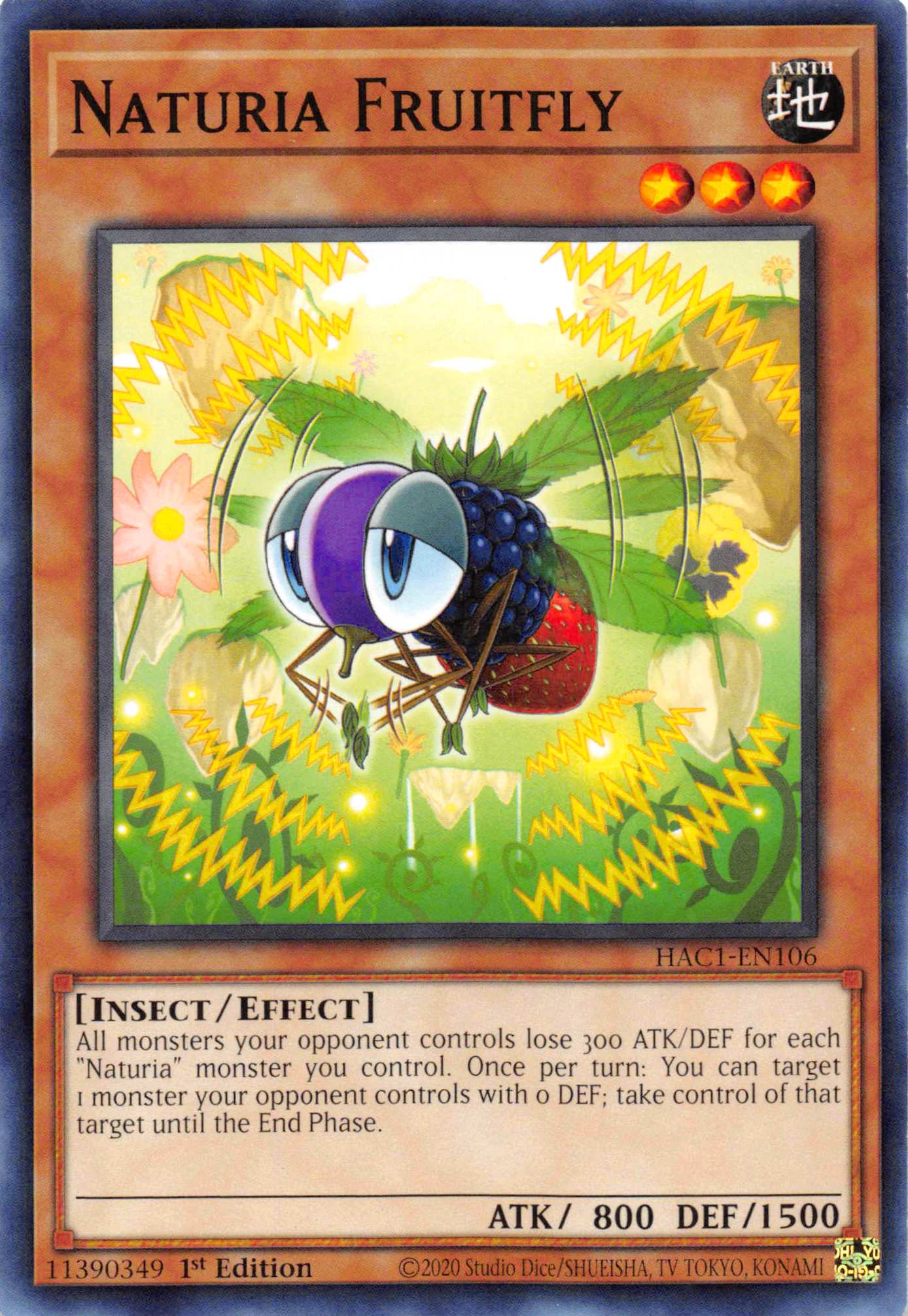 Naturia Fruitfly [HAC1-EN106] Common | The Time Vault CA