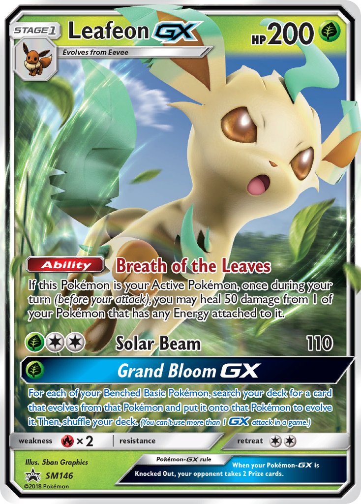 Leafeon GX (SM146) [Sun & Moon: Black Star Promos] | The Time Vault CA