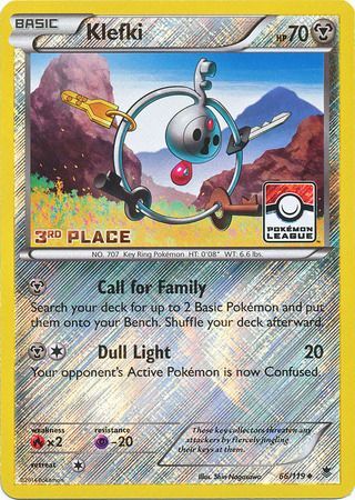 Klefki (66/119) (League Promo 3rd Place) [XY: Phantom Forces] | The Time Vault CA