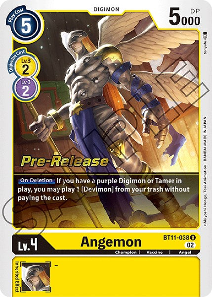 Angemon [BT11-038] [Dimensional Phase Pre-Release Promos] | The Time Vault CA