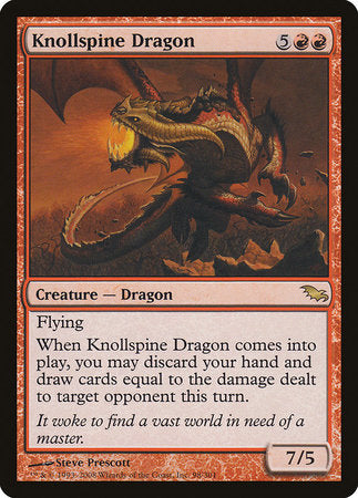 Knollspine Dragon [Shadowmoor] | The Time Vault CA