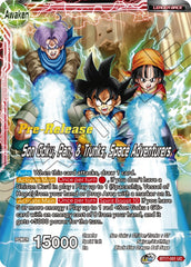 Son Goku // Son Goku, Pan, and Trunks, Space Adventurers (BT17-001) [Ultimate Squad Prerelease Promos] | The Time Vault CA