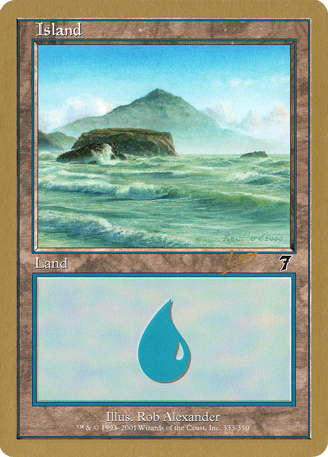 Island (333) (Raphael Levy) [World Championship Decks 2002] | The Time Vault CA