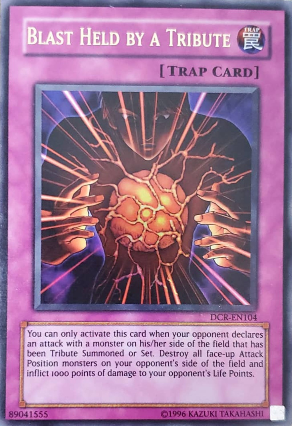 Blast Held by a Tribute [DCR-EN104] Ultra Rare | The Time Vault CA