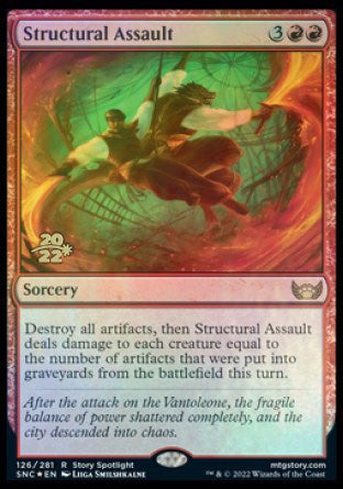 Structural Assault [Streets of New Capenna Prerelease Promos] | The Time Vault CA